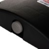 Close up of a grey ferrule on a black doorsense device with textured surface and curved edge