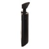 Side view of the black doorsense showing its slim profile and angled top piece