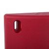 a close up of the top left corner of the union door closer showing the hole to use screws to fix to the door 