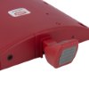 red doorsense showing a close-up of the red top plunger with a grey grooved pad on a smooth surface
