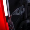 Closeup of the black strap inside the ultrafire weatherproof single extinguisher cabinet