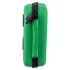 Side view of Decakit1 Deca Med Outdoor First Aid Kit with green case and black zipper and handle