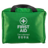 Green Decakit3 Deca Med Large First Aid Kit front shot with black handle and white text