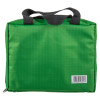 Green fabric bag with black handles shown in the rear shot of the Decakit3 Deca Med Large First Aid Kit