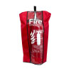 A fire extinguisher cover with a water fire extinguisher inside