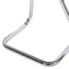 bottom view of the ultrafire single chrome fire extinguisher stand showing its shiny metal frame