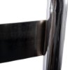 Closeup of the chrome metal detailing on the Ultrafire single chrome fire extinguisher stand