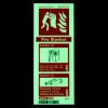 jalite fire blanket sign portrait showing illuminated instructions and symbols for fire safety use