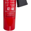 a close up image of the bottom of the extinguisher cylinder with a horn showing the fire ratings
