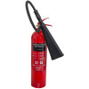 a front image of the refurbished 5kg co2 with hose and horn attached