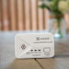 White Ke2030Dcr Kidde 2030Dcr Battery Carbon Monoxide Alarm showing front view with buttons and indicator lights on wooden surface