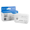 Kidde carbon monoxide alarm shown with its retail packaging on a white background