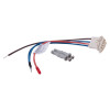 kidde firex mains powered optical smoke alarm alkaline battery backup wiring and mounting screws on white background