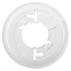 White backing plate for kidde firex mains powered heat alarm alkaline battery backup