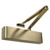 Image of Rut5204Bcab Rutland 5204Bc door closer in antique brass finish showing the front view of the device