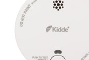 A white smoke alarm