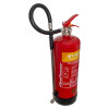 Red Tgffwc6 Thomas Glover Fluorine Free 6Ltr Wet Chemical Fire Extinguisher angled with black hose and metal nozzle