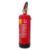 Side view of Tgffwc6 Thomas Glover Fluorine Free 6Ltr Wet Chemical Fire Extinguisher showing the valve and hose assembly