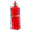 powerx 3kg powder extinguisher shown from the side mounted in a black metal bracket