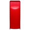 Back view of the red ultrafire single premium stand showing its smooth surface and rectangular shape