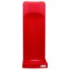 Front view of ultrafire single premium stand in red showing its tall slim shape and curved backrest
