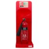 Ultrafire single premium stand red showing a CO2 extinguisher placed in the stand