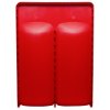 Back view of the red ultrafire double premium stand showing the smooth surface and structure