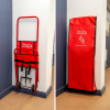 UltraFire Descender show mounted to wall hooks and with cover