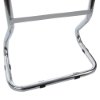 Bottom view of the ultrafire extinguisher stand chrome double showing the chrome frame and black support clips