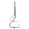 ultrafire extinguisher stand chrome double shown from side with curved tubular frame and hooks on a white background