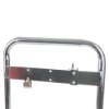 Top view of ultrafire extinguisher stand chrome double showing metal frame and mounting bracket
