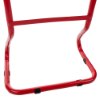 Bottom view of the red ultrafire extinguisher stand showing the base frame and black rubber feet