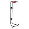 Ultrafire 2kg powder extinguisher bracket shown angled with red protective covers on the hooks