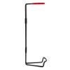 Ultrafire 2kg powder extinguisher metal bracket shown from the side with red handle grip