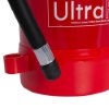 Close up of the nozzle attached to the ultrafire 6l water extinguisher in red and black