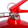 Closeup of the gauge on an ultrafire 6l wet chemical extinguisher showing pressure levels in bar