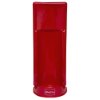 Front view of an ultra fire single economy fire extinguisher stand in red showing the full stand design