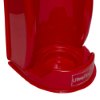 Bottom view of the red Ultrafire economy fire extinguisher stand showing the base and logo panel