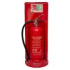 ultrafire economy fire extinguisher stand single red shown from the front with a P50 foam fire extinguisher attached