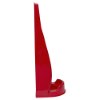 Side view of ultrafire economy fire extinguisher stand single in red showing the stand’s profile and base details