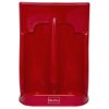 Front view of the ultrafire economy fire extinguisher stand double in red color with a smooth surface and logo at the base