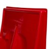 Close-up top view of the ultrafire economy fire extinguisher stand double red showing its smooth surface and shape