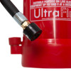 a close up view of the nozzle and hose to the 6ltr water mist fire extinguisher