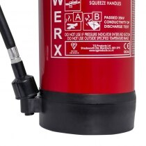 Suitable for use on fires involving flammable solids and liquids