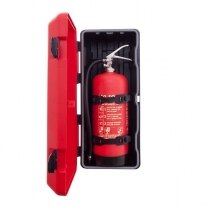 Fitted with two elasticated PVC straps to secure your extinguisher