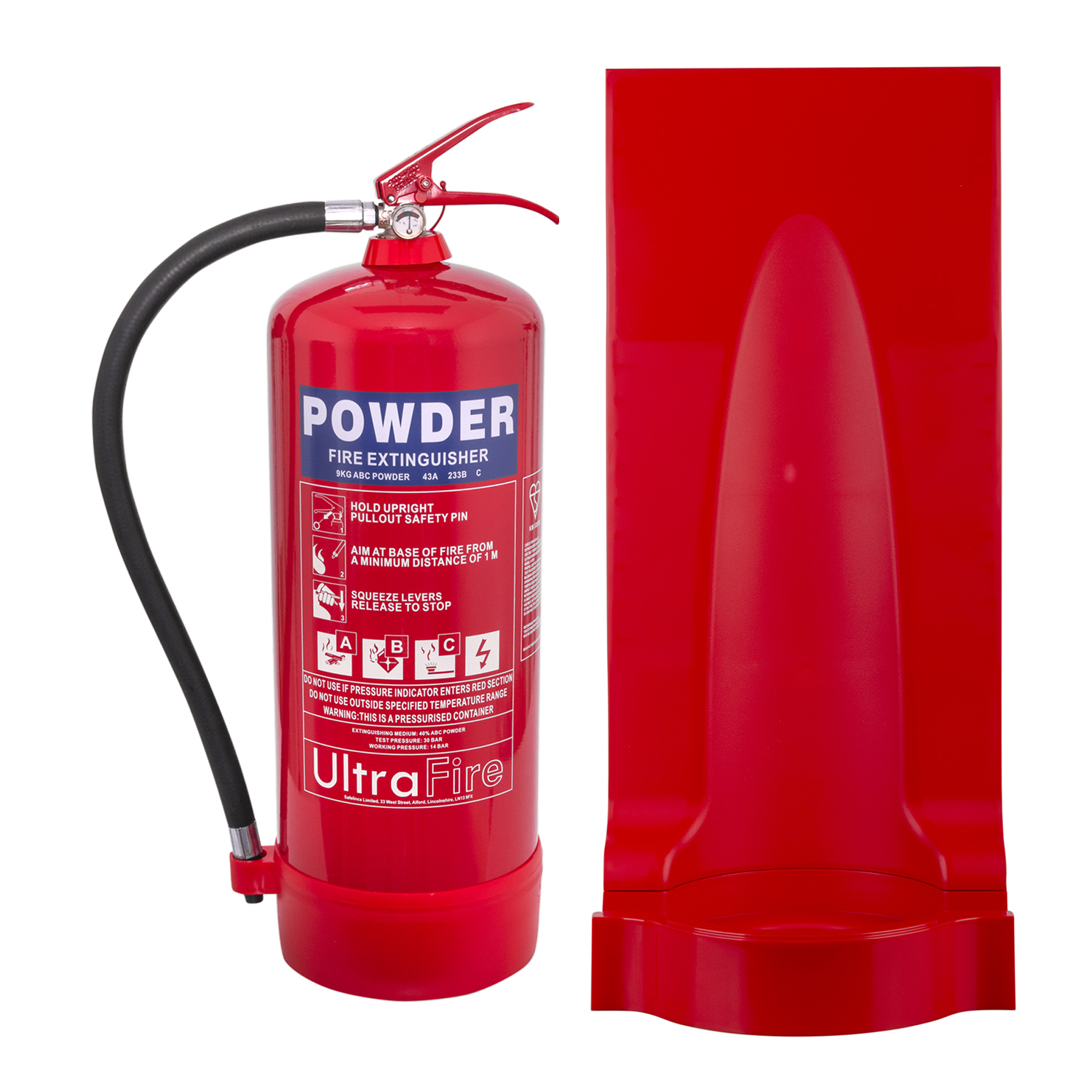9kg Powder Extinguisher + Stand Special Offer