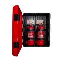 Extinguisher cabinet suitable for 2 x extinguishers up to 9kg / 9ltr